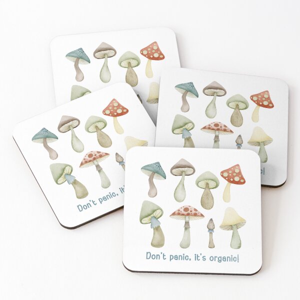 Item preview, Don't panic. It's organic! Mushroom gifts. designed and sold by Mia-Kara.
