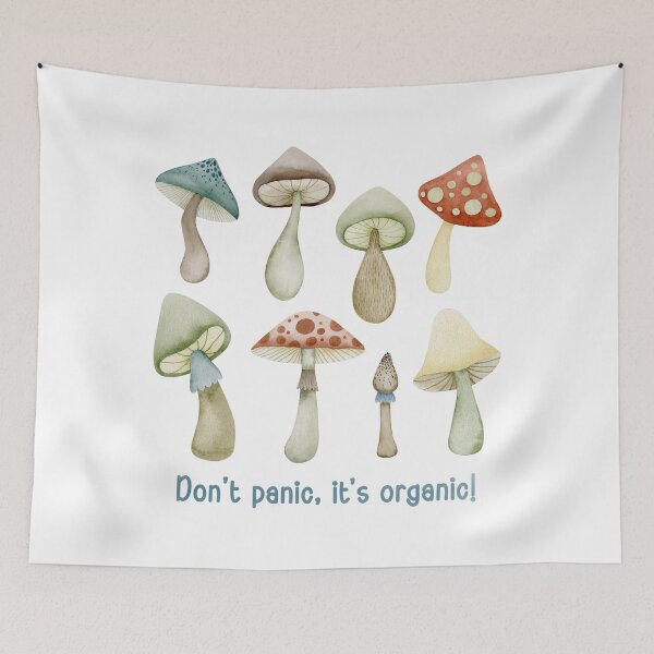 Item preview, Don't panic. It's organic! Mushroom gifts. designed and sold by Mia-Kara.