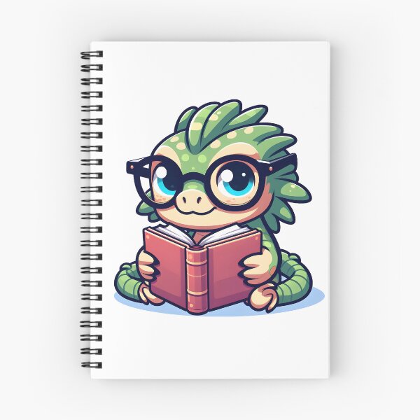Item preview, Kawaii Bashful Basilisk With Glasses designed and sold by CanvasCutie.