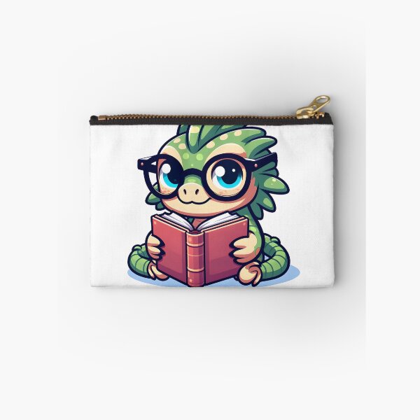 Aperçu de l'œuvre Basilic timide Kawaii avec des lunettes créée et vendue par CanvasCutie.