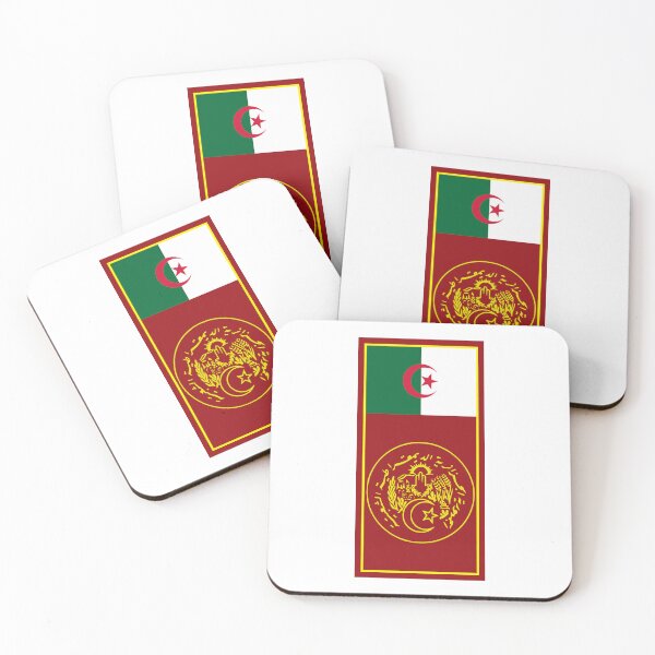 Item preview, Algeria Flag & Coat of arms designed and sold by adamst555.