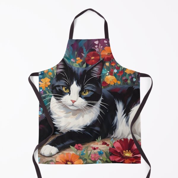 Item preview, Cat in a Colorful Garden designed and sold by Nira Dabush.