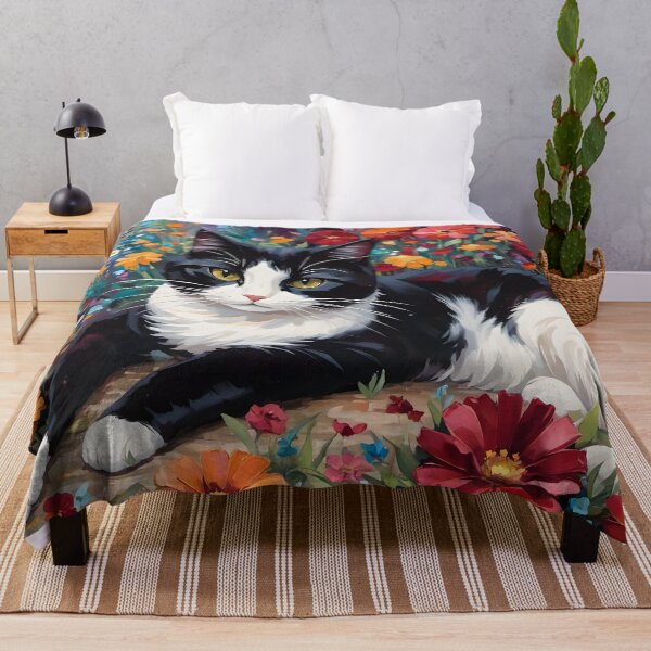 Item preview, Cat in a Colorful Garden designed and sold by Nira Dabush.