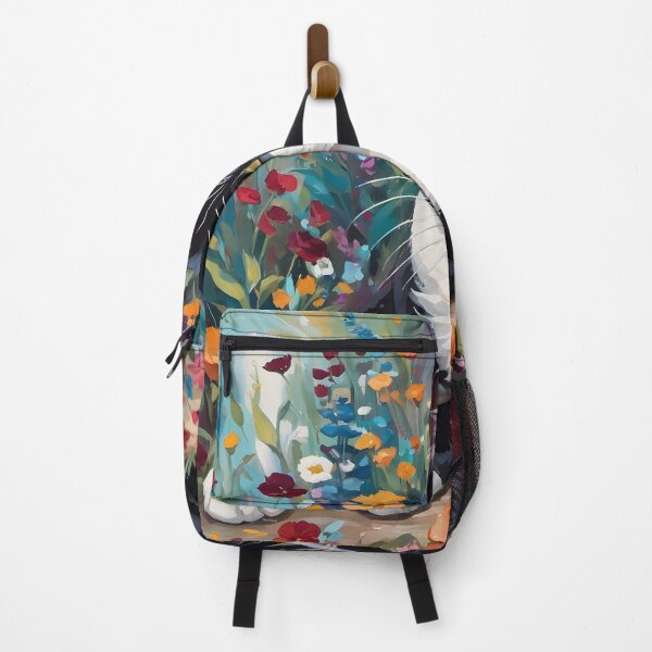 Item preview, Cat in a Colorful Garden designed and sold by Nira Dabush.