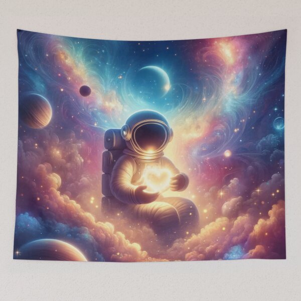 Item preview, Cosmic Dreams: Embrace of the Heart-Shaped Universe designed and sold by FrumTheMindOf.