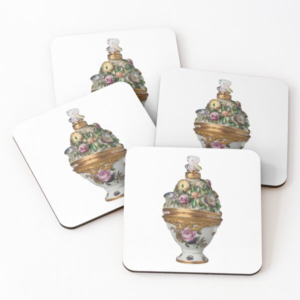 Item preview, Floral Still Life: Vintage Perfume Bottle with Butterfly designed and sold by gallofoto.