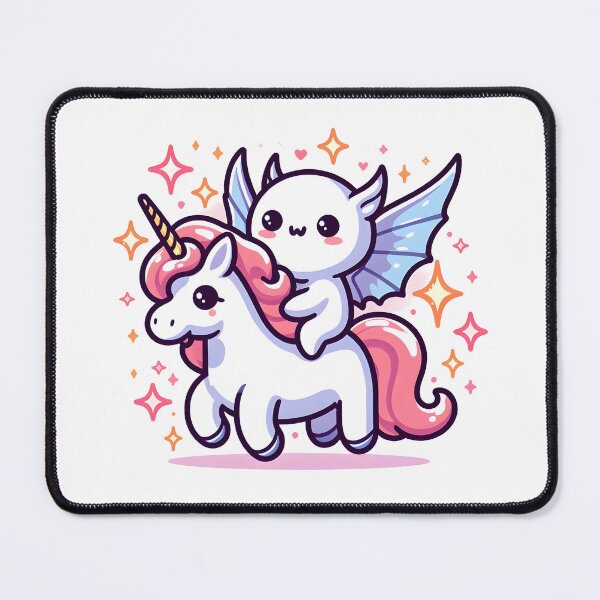Item preview, Kawaii Sparkling Banshee Riding On Sparkling Unicorn designed and sold by CanvasCutie.
