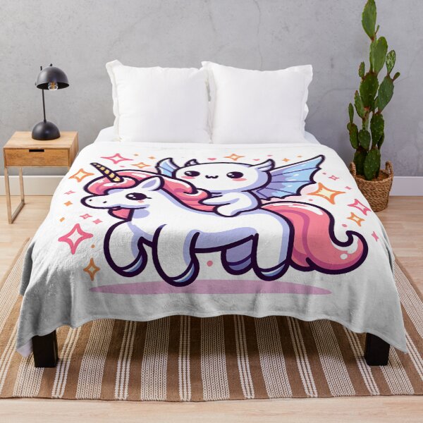 Item preview, Kawaii Sparkling Banshee Riding On Sparkling Unicorn designed and sold by CanvasCutie.