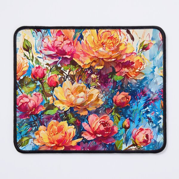 Item preview, Vibrant Flowers Scribbles art retro vintage comic design designed and sold by BorgSpareParts.
