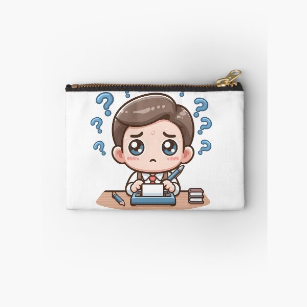 Item preview, Kawaii Writer With Question Mark designed and sold by CanvasCutie.