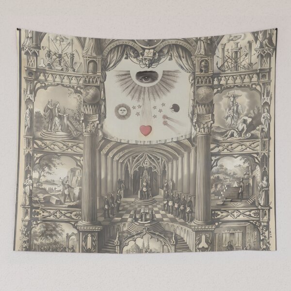Item preview, Masonic Allegory: The Spiritual Edifice designed and sold by boazjachin.