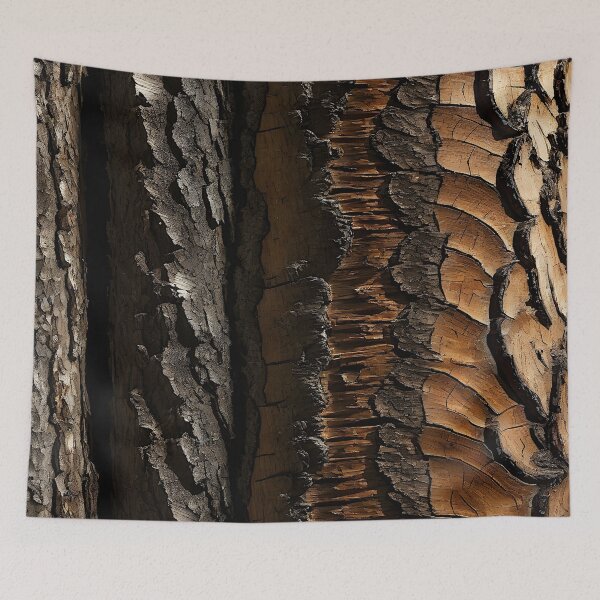 Item preview, Rugged Elegance: Close-Up of Textured Tree Bark designed and sold by Best-Art-32.
