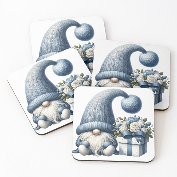 Item preview, Gnome rose illustration of a whimsical character similar to a gnome with a long pointy  textured sticker designed and sold by Aonsnoopy.