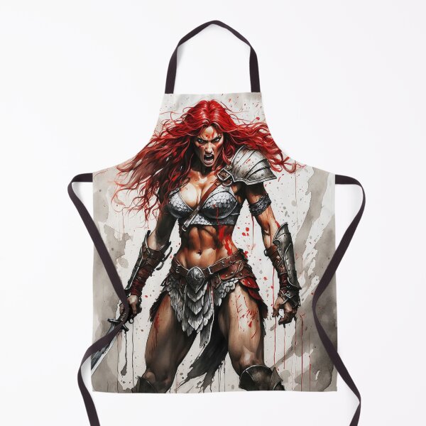 Item preview, Red Sonja's Battle Cry designed and sold by Samantha AI Artist.