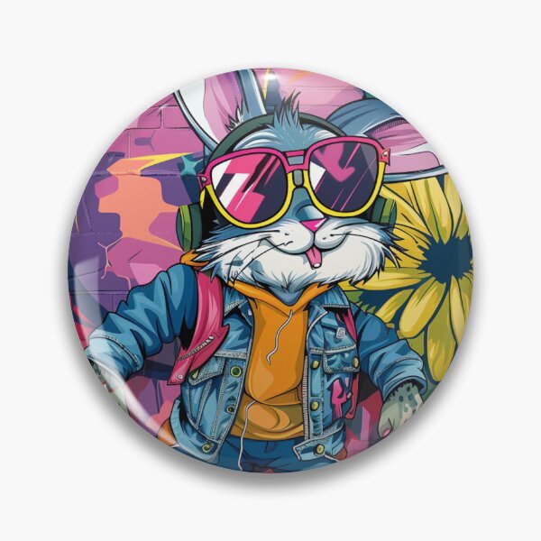 Item preview, Rebel Bunny | Punk Vibes and Graffiti designed and sold by FairX.