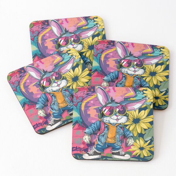 Item preview, Rebel Bunny | Punk Vibes and Graffiti designed and sold by FairX.
