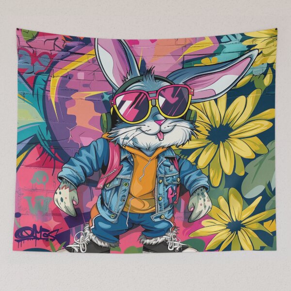 Item preview, Rebel Bunny | Punk Vibes and Graffiti designed and sold by FairX.