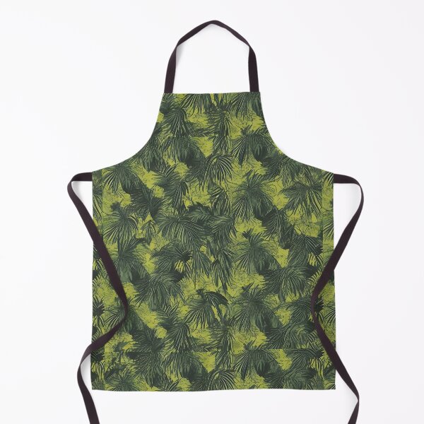 Item preview, Exotic jungle pattern palm leaves in various shades of green jungle designed and sold by Frostquest.