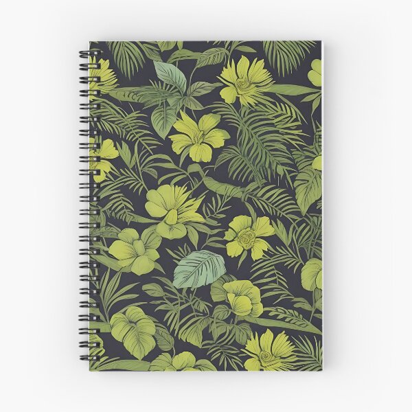 Item preview, Exotic jungle pattern palm leaves in various shades of green jungle designed and sold by Frostquest.