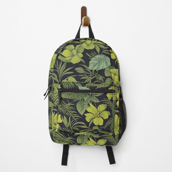 Item preview, Exotic jungle pattern palm leaves in various shades of green jungle designed and sold by Frostquest.
