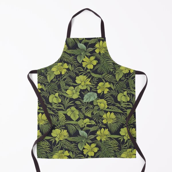 Item preview, Exotic jungle pattern palm leaves in various shades of green jungle designed and sold by Frostquest.