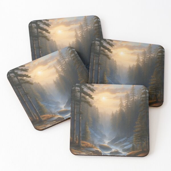 Item preview, Sunlit Cascade Through Forested Cliffs designed and sold by dagoh.