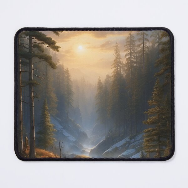 Item preview, Sunlit Cascade Through Forested Cliffs designed and sold by dagoh.