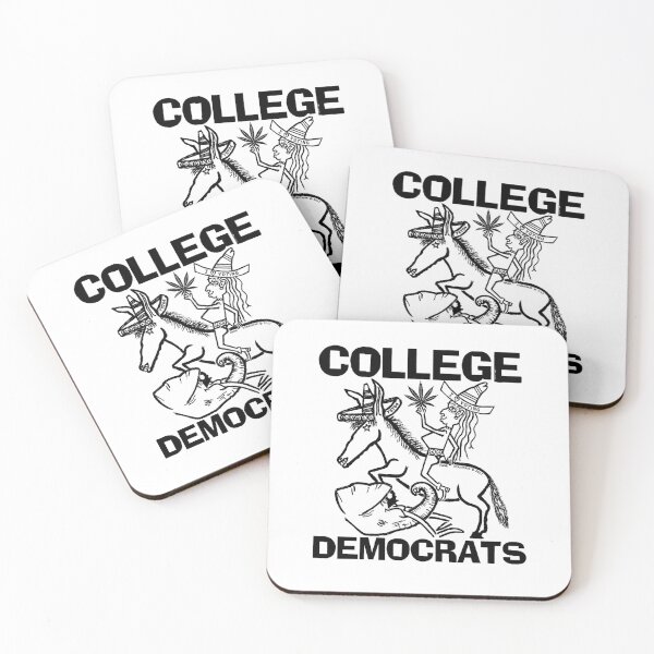 Item preview, COLLEGE ~ DEMOCRATS ~ DONKEY TRAMPLING ELEPHANT ~ (V-6-111) designed and sold by RodeoMalibu.