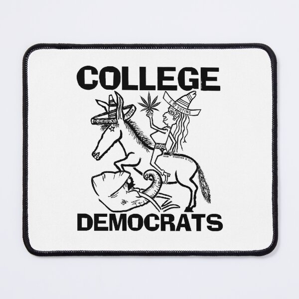 Item preview, COLLEGE ~ DEMOCRATS ~ DONKEY TRAMPLING ELEPHANT ~ (V-6-111) designed and sold by RodeoMalibu.