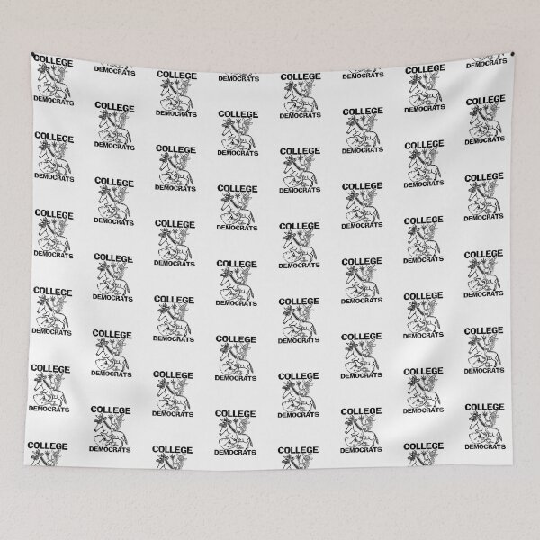 Item preview, COLLEGE ~ DEMOCRATS ~ DONKEY TRAMPLING ELEPHANT ~ (V-6-111) designed and sold by RodeoMalibu.