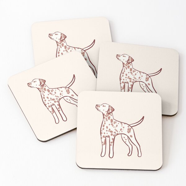 Item preview, Brown dalmatian dog art designed and sold by Mayarart.