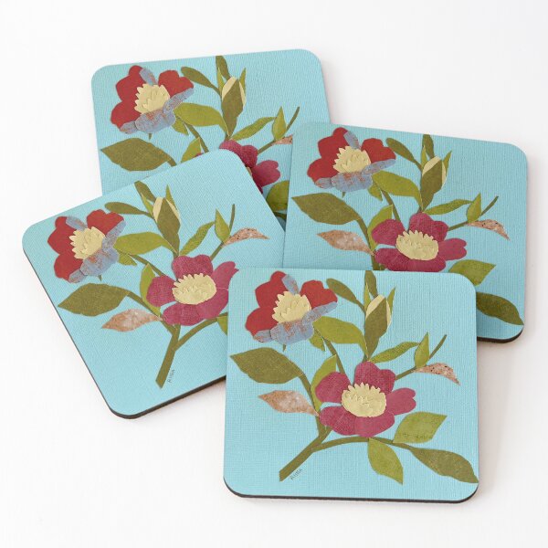 Item preview, Papercut Flowers - Scrapbook Paper Collage designed and sold by rooandjoo.