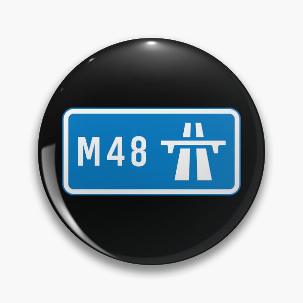 Item preview, Gloucestershire Bound - Blue M48 Motorway Sign designed and sold by WilliamsonMedia.