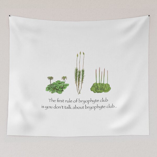 Item preview, The first rule of bryophyte club is you don’t talk about bryophyte club designed and sold by Rob Price.
