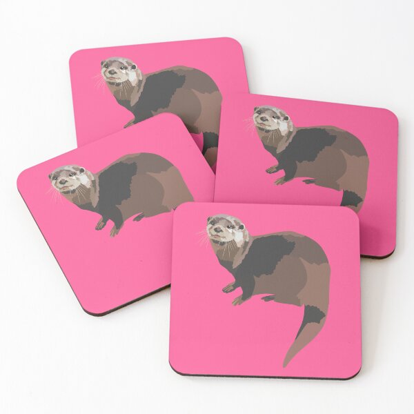 Item preview, A is for Asian Small Clawed Otter ,Asian Small-Clawed Otter – Playful and Intelligent River Mammal Illustration designed and sold by PrettylittlepastelUk.