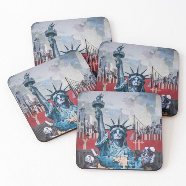 Item preview, Statue Of Liberty Stencil Graffiti designed and sold by Bomax121.