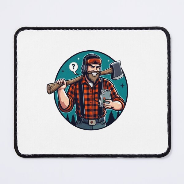 Item preview, Funny sticker with a lumberjack designed and sold by Pablos2224.