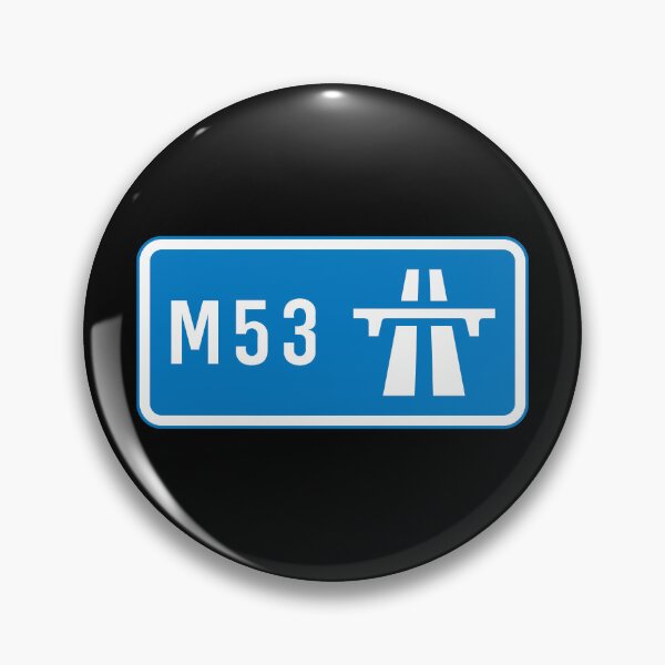Item preview, Merseyside y Cheshire Bound - Señal azul de la autopista M53 designed and sold by WilliamsonMedia.