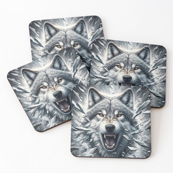 Item preview, The Wolf in the Crystal Storm designed and sold by Cerberus-Art.