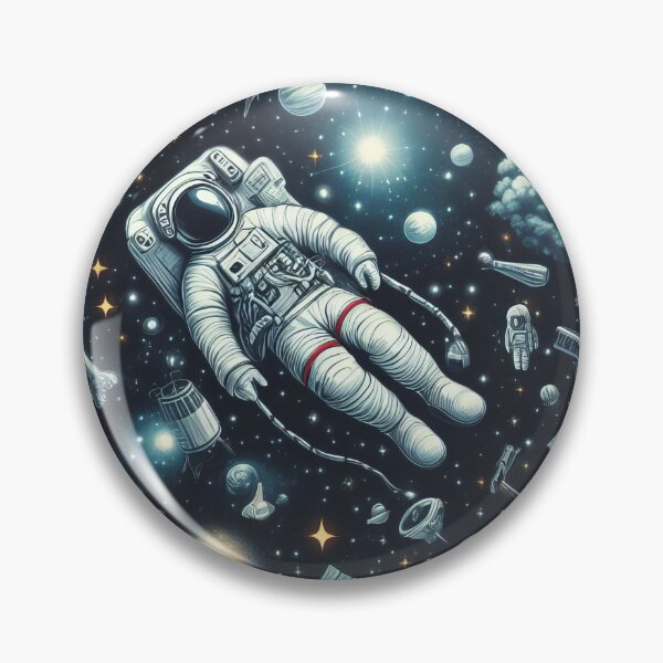 Item preview, Astronauts Adrift Cosmic Ballet in the Starry Expanse" designed and sold by ArtComixHaven.