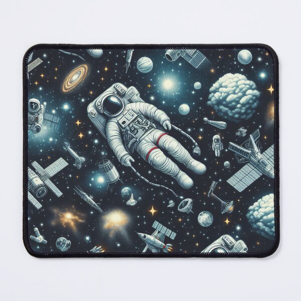 Item preview, Astronauts Adrift Cosmic Ballet in the Starry Expanse" designed and sold by ArtComixHaven.