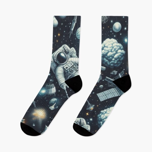 Item preview, Astronauts Adrift Cosmic Ballet in the Starry Expanse" designed and sold by ArtComixHaven.