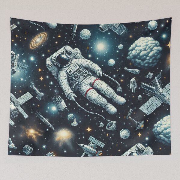 Item preview, Astronauts Adrift Cosmic Ballet in the Starry Expanse" designed and sold by ArtComixHaven.