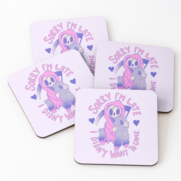 Item preview, Cute Grim Reaper on Llama - Sorry I’m Late, I Didn’t Want to Come designed and sold by Jess.a.creates.