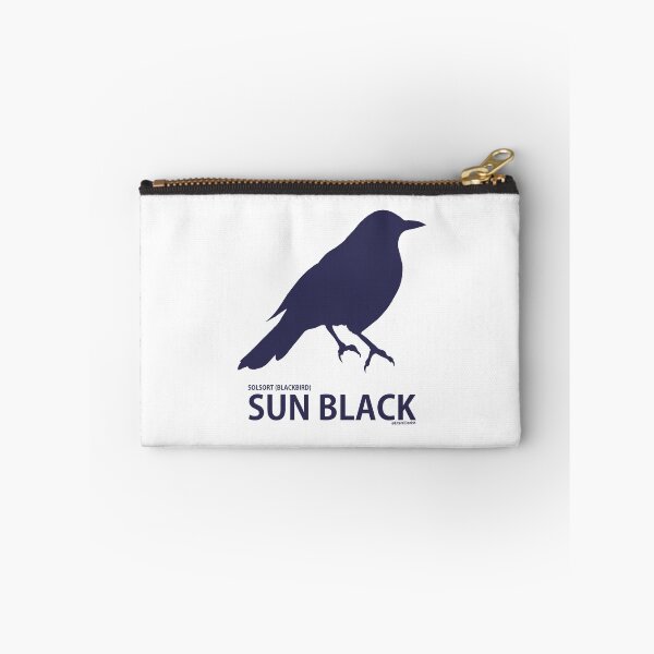 Item preview, Blackbird Silhouette Art with Literal Danish translation to Sun Black designed and sold by badlydoodled.