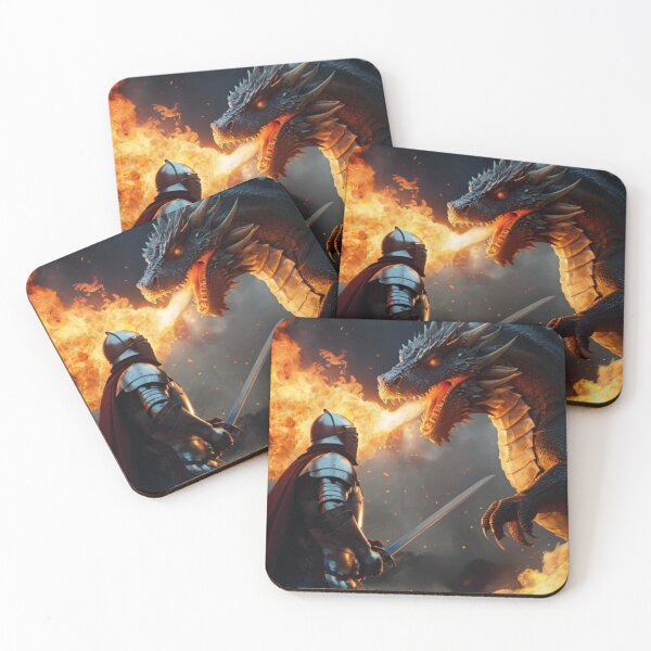 Item preview,  Medieval Knight vs. Fire-Breathing Dragon designed and sold by KilianSzmid.