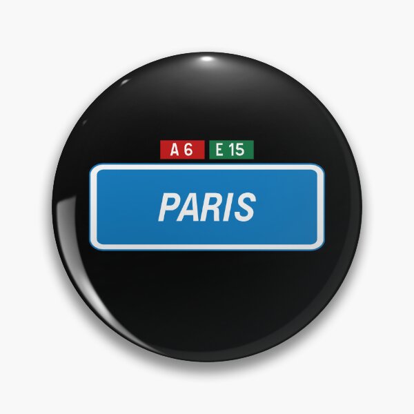 Item preview, Paris Bound - Blue A6 E15 Motorway Sign designed and sold by WilliamsonMedia.