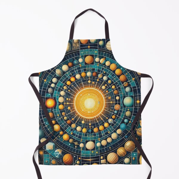 Item preview, Galactic Mandala The Sun's Gravitational Dance with Planets designed and sold by ArtComixHaven.