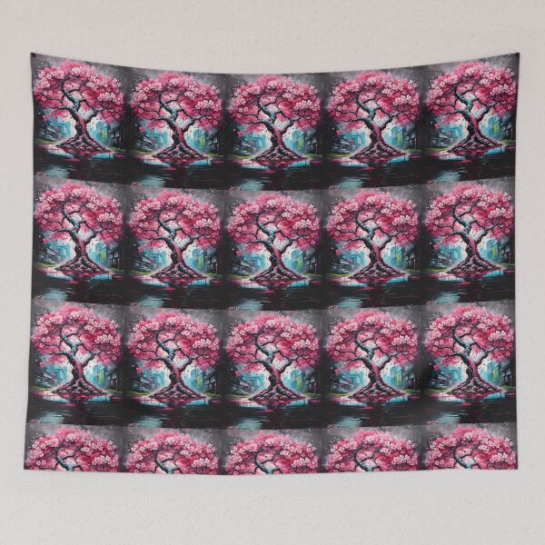 Item preview, Cute hanami cherry tree, cherry blossom  designed and sold by Coolparrotgirl.