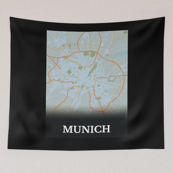 Item preview, Munich City minimalist map designed and sold by Diamaber.